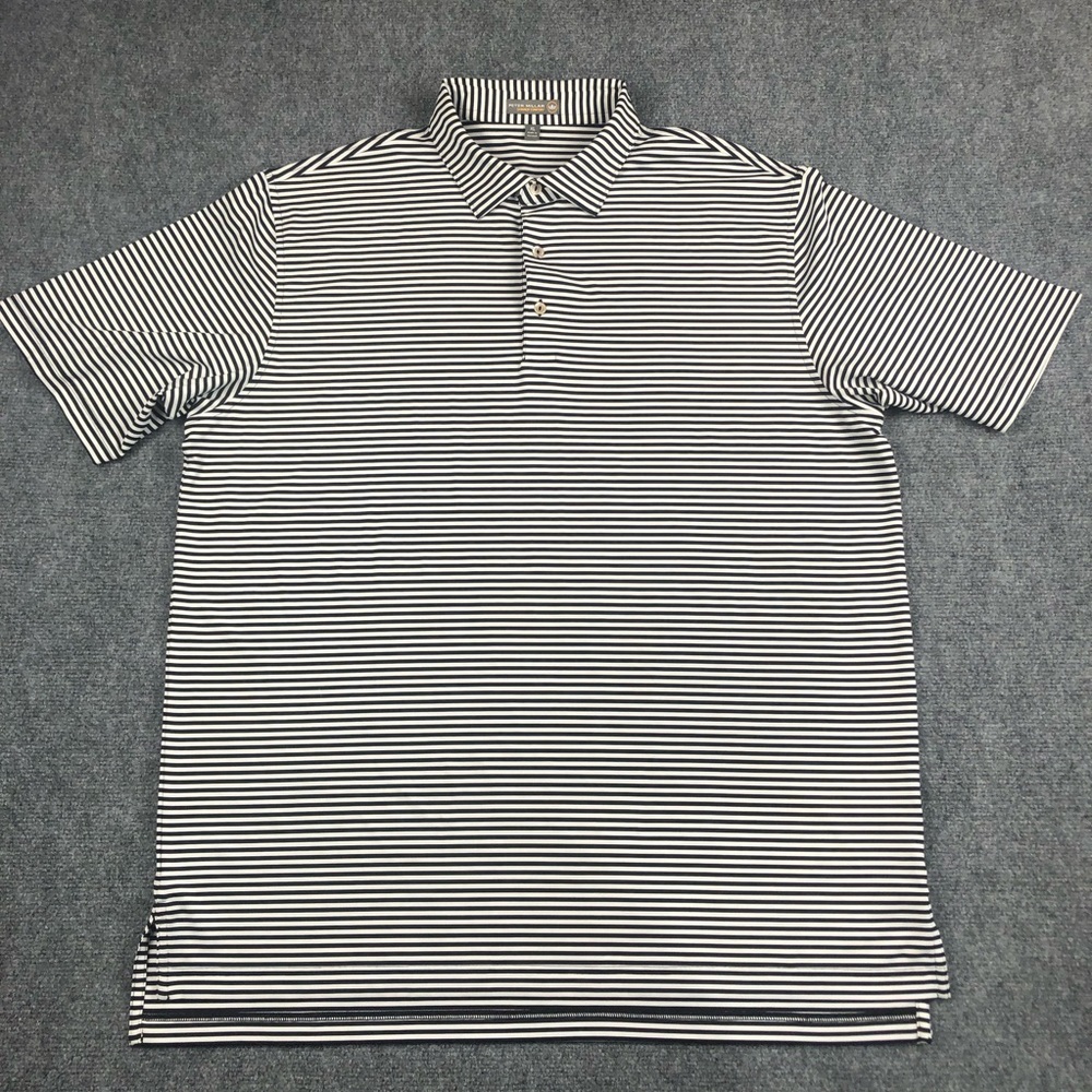 PeterMillar Men's Summer Comfort Striped Polo Shirt